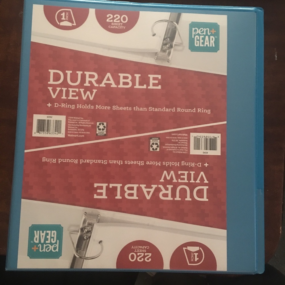 5 NWT Blue Pen + gear binders